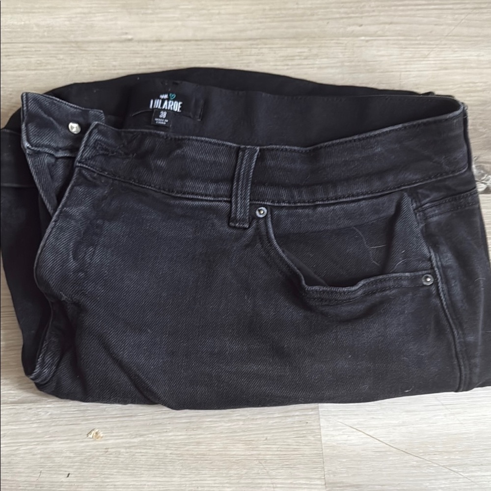 LuLaRoe Black Jean Shorts Classic Denim